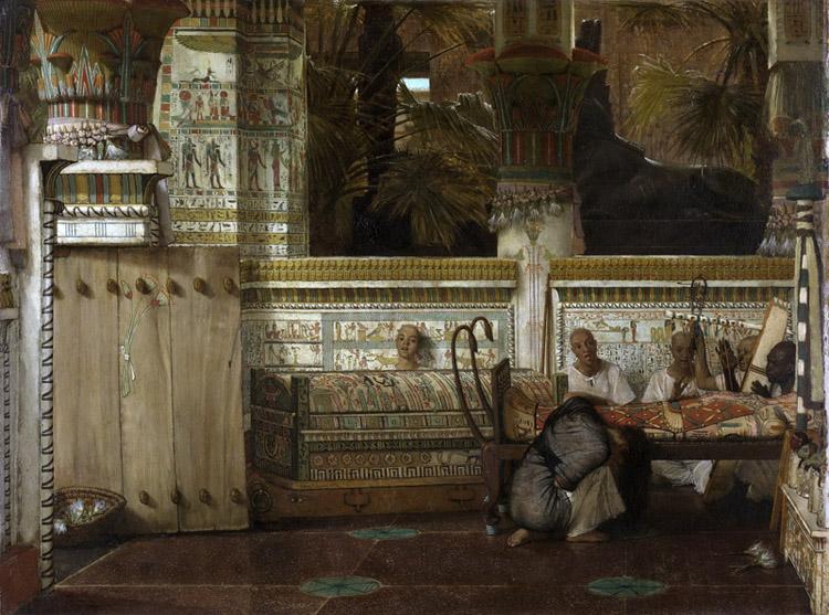 Alma-Tadema, Sir Lawrence An Egyptian widow in the Time of Diocletian (mk23) oil painting image